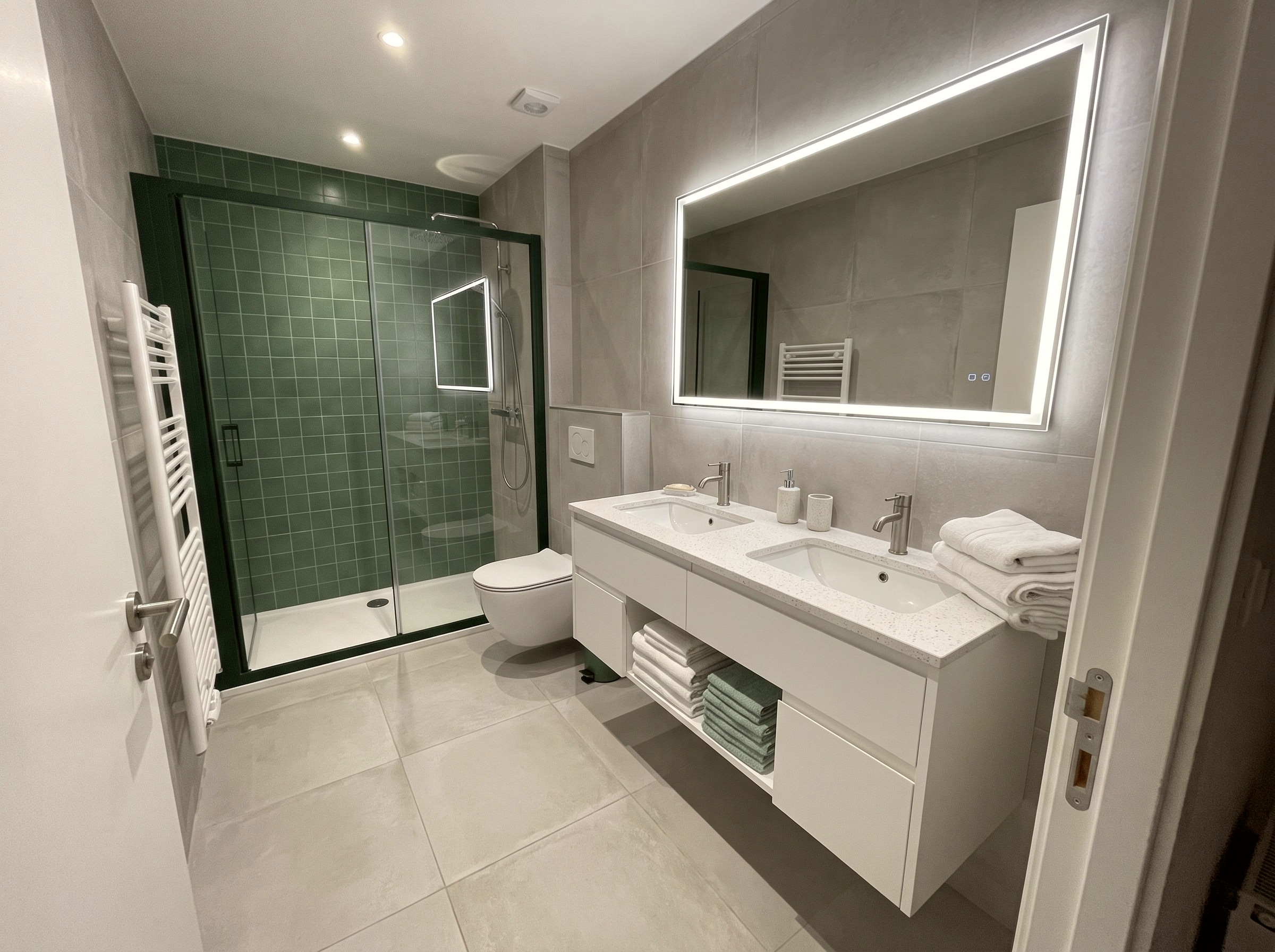 The Emerald Penthouse modern bathroom